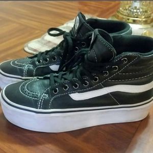 Platform Sk8-Hi vans shoes w8